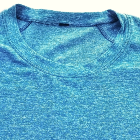 Lululemon \ Men's Surge Warm LS T Shirt /Large / Heathered Pewter Blue - Picture 2 of 8